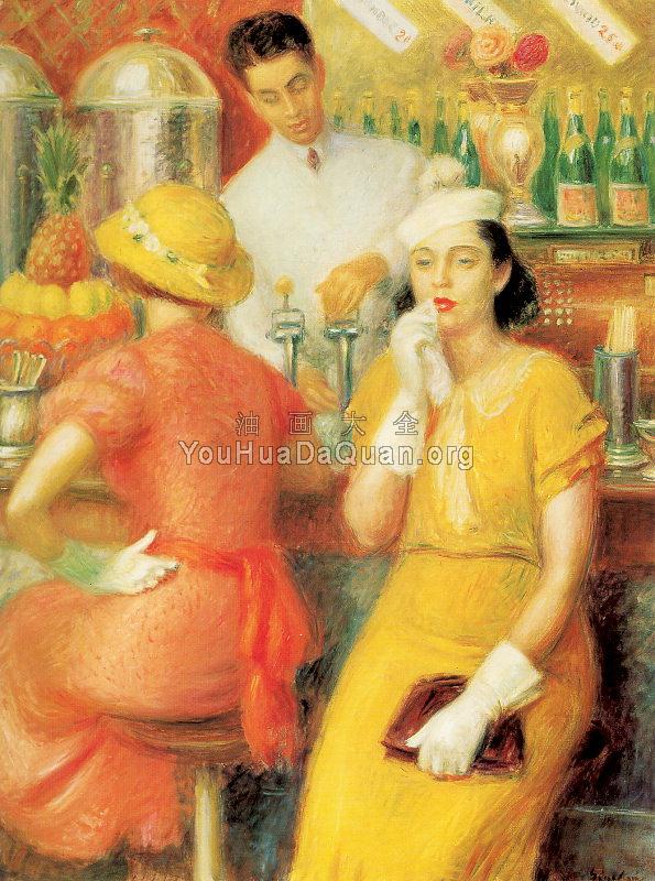 The Soda Fountain - 威廉·詹姆斯·格莱肯斯